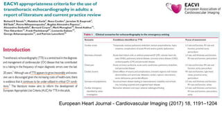 European Heart Journal - Cardiovascular Imaging (2017) 18, 1191–1204
 