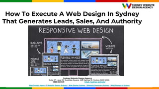 How To Execute A Web Design In Sydney
That Generates Leads, Sales, And Authority
Sydney Website Design Agency
Suite 87, Level 33, Australia Square, 265 George St, Sydney NSW 2000
1300 684 339 https://sydney.website/
Web Design Agency | Website Design Sydney | Web Design Sydney | Website Designers Sydney | Web Design in Sydney
 