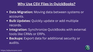How to Export and Import CSV Files in QuickBooks: A Step-by-Step Guide ...