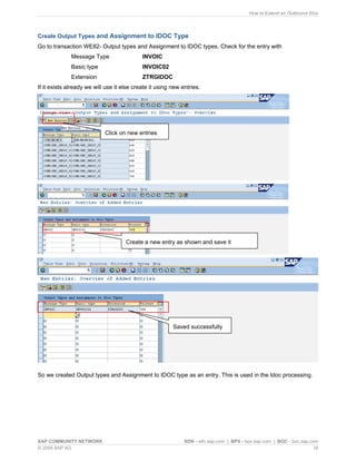 How to extend an outbound i doc | PDF