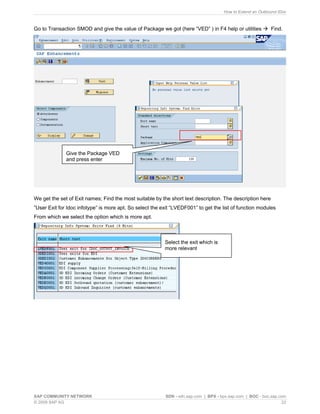 How to extend an outbound i doc | PDF