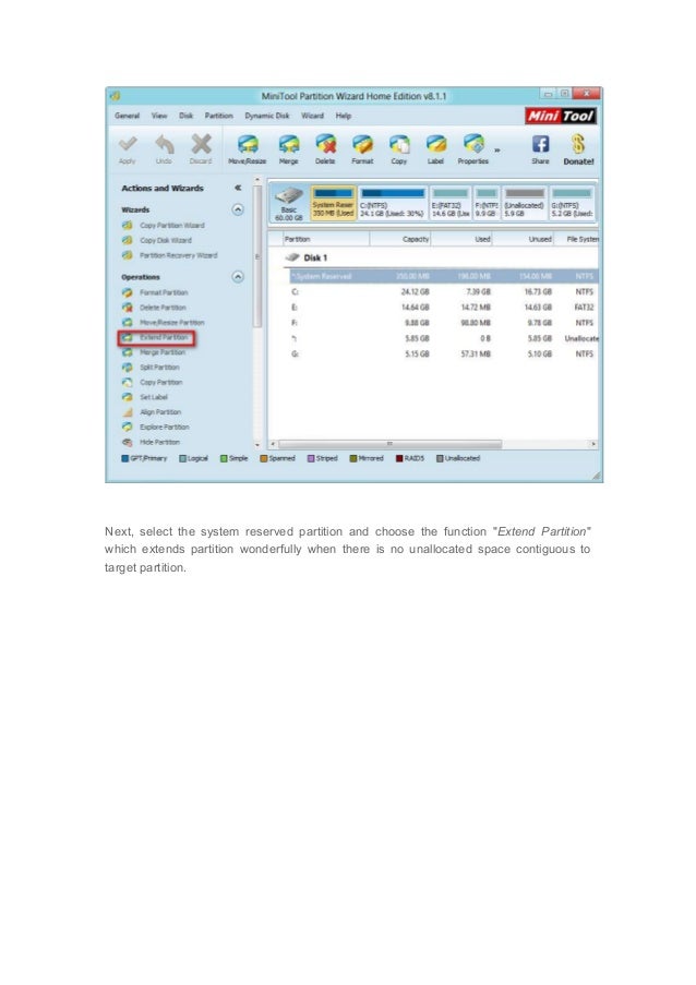 How To Expand System Reserved Partition