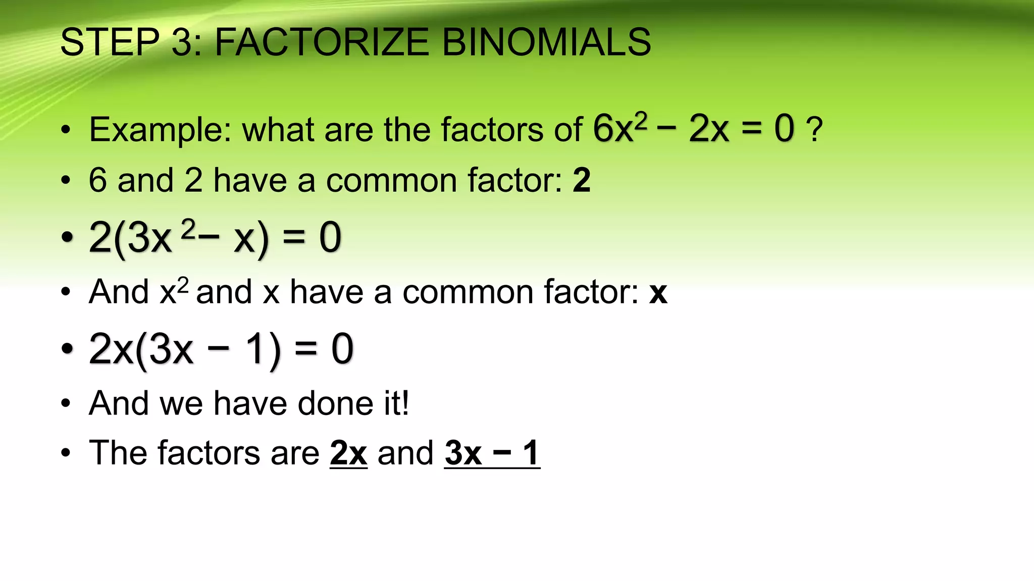 How to factorize | PPT