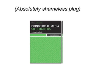 (Absolutely shameless plug) 