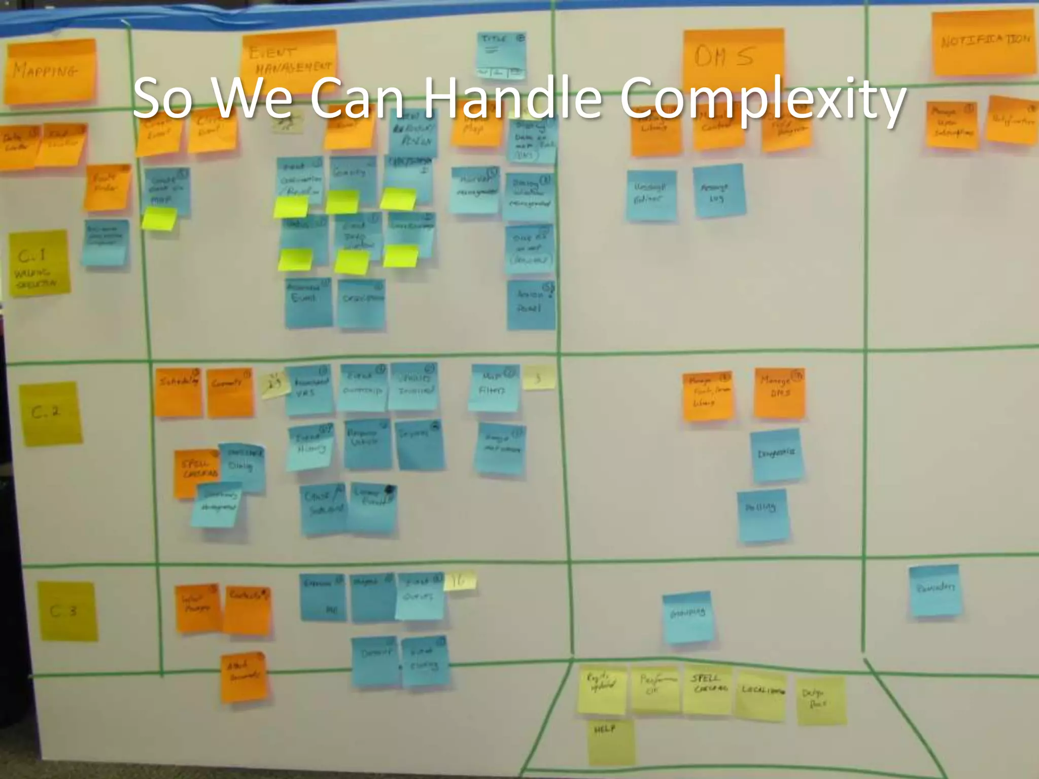 So We Can Handle Complexity