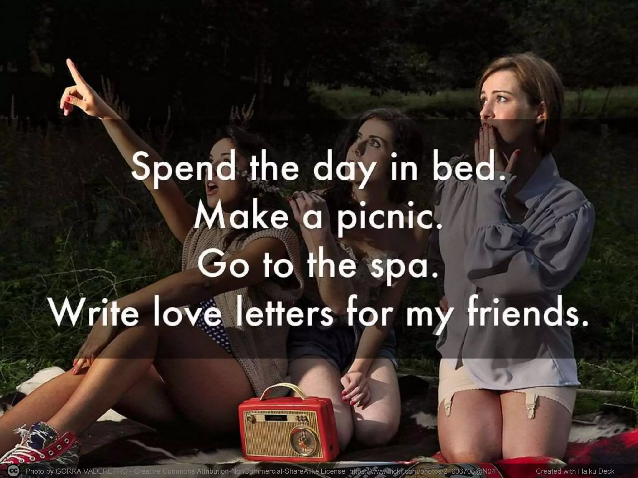 Photo by GORKA VADERETRO - Creative Commons Attribution-NonCommercial-ShareAlike License https://www.flickr.com/photos/24636706@N04 Created with Haiku Deck
 