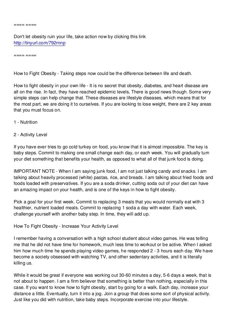 Blame obesity essay picture