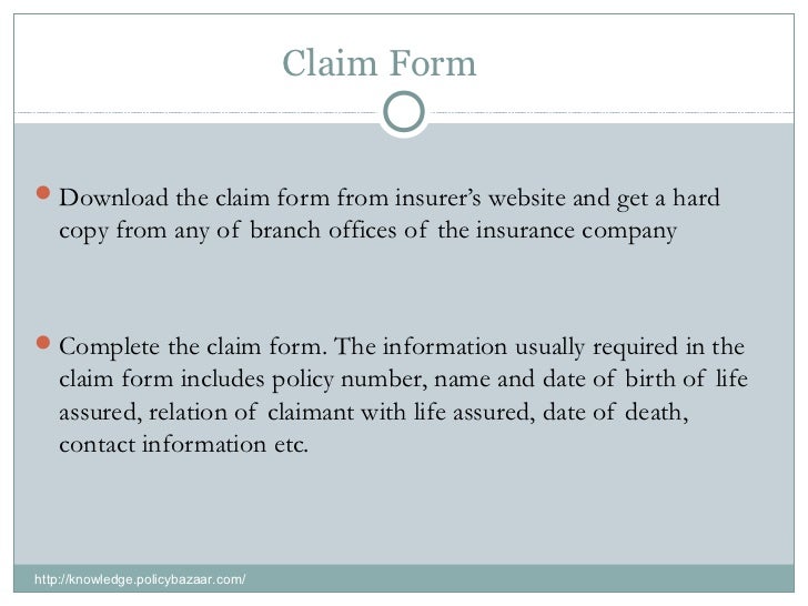 How to file a claim
