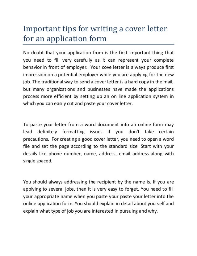 How To Fill Online Application Form