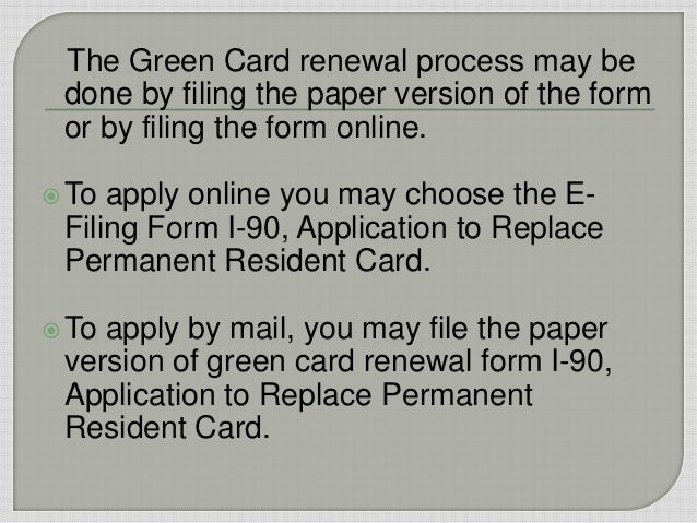 how to fill the uscis form i 90 i 90 form online