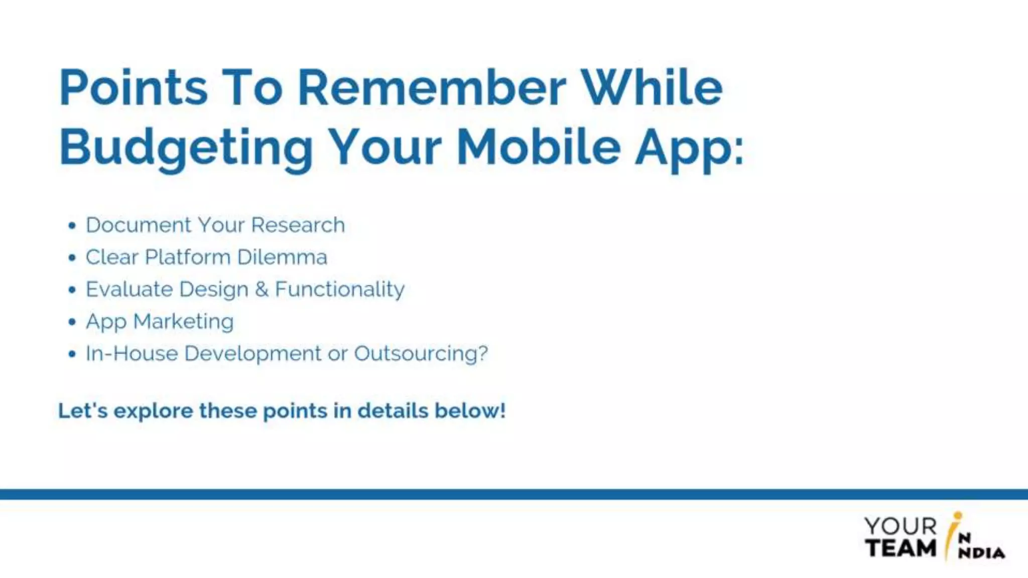 How to finalize budget for mobile app development?