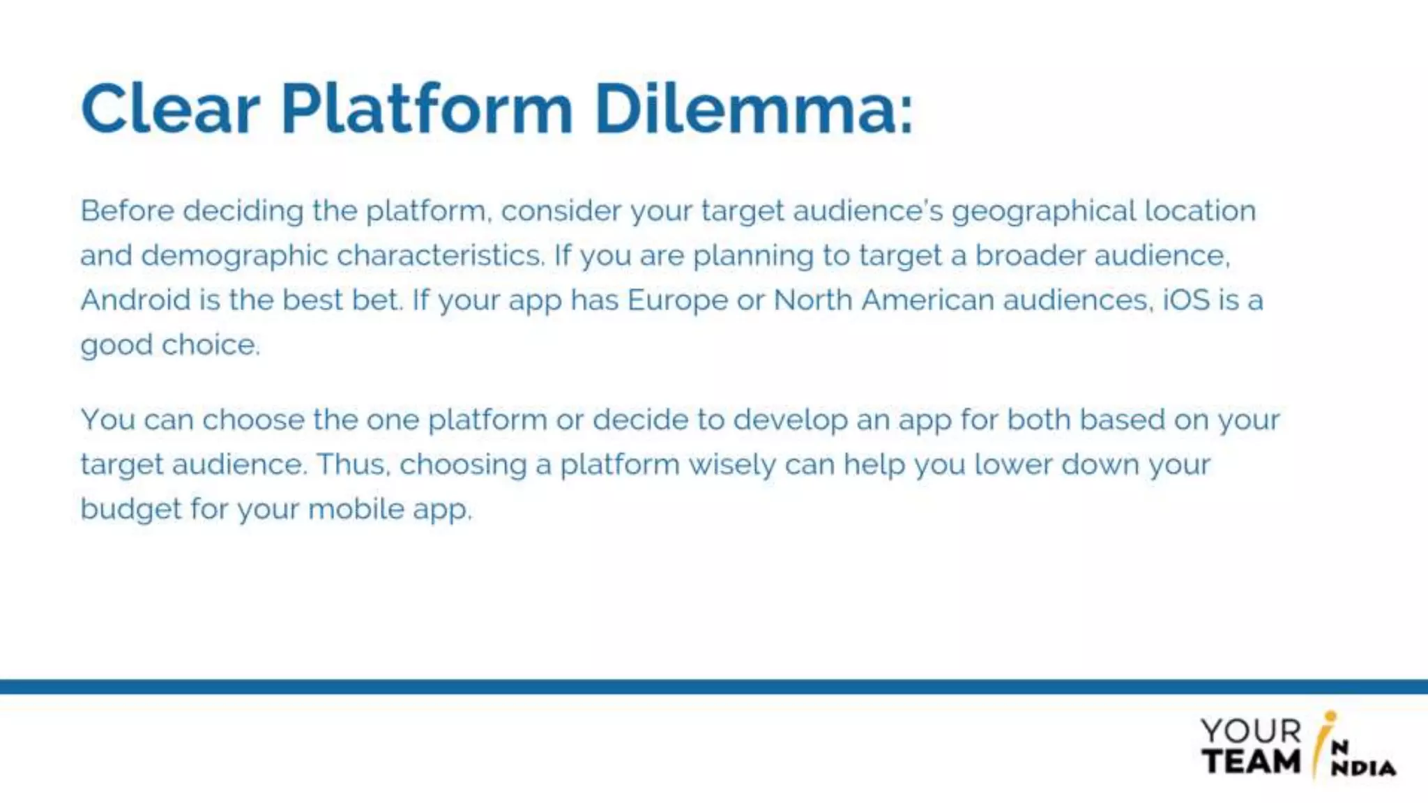 How to finalize budget for mobile app development?