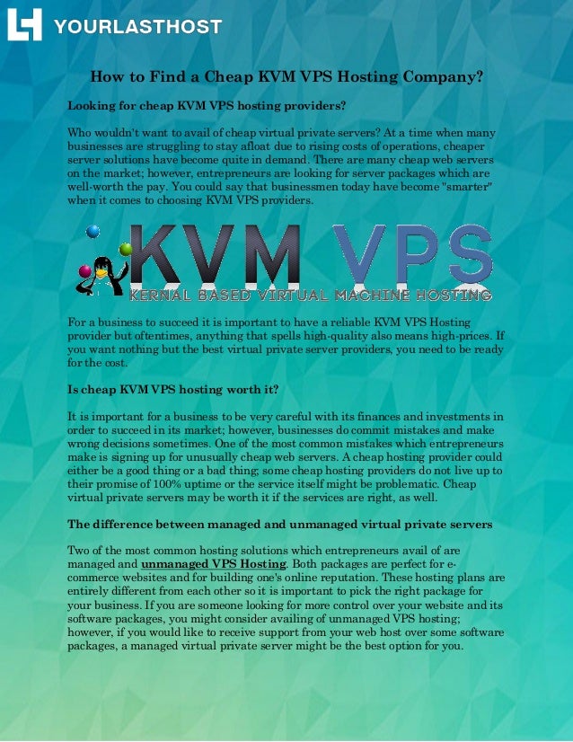 How To Find A Cheap Kvm Vps Hosting Company Images, Photos, Reviews