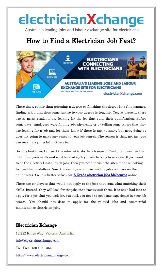 Find An Electrician >> How To Find A Electrician Job Fast Find An Electrician >> How To Find A Electrician Job Fast