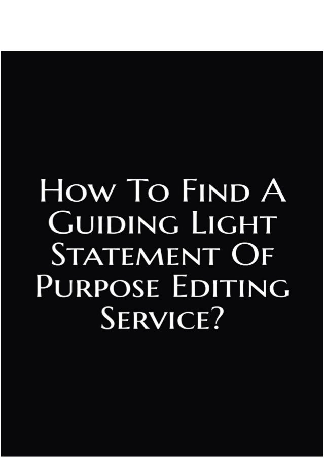 Statement of purpose editing service Statement of purpose editing service