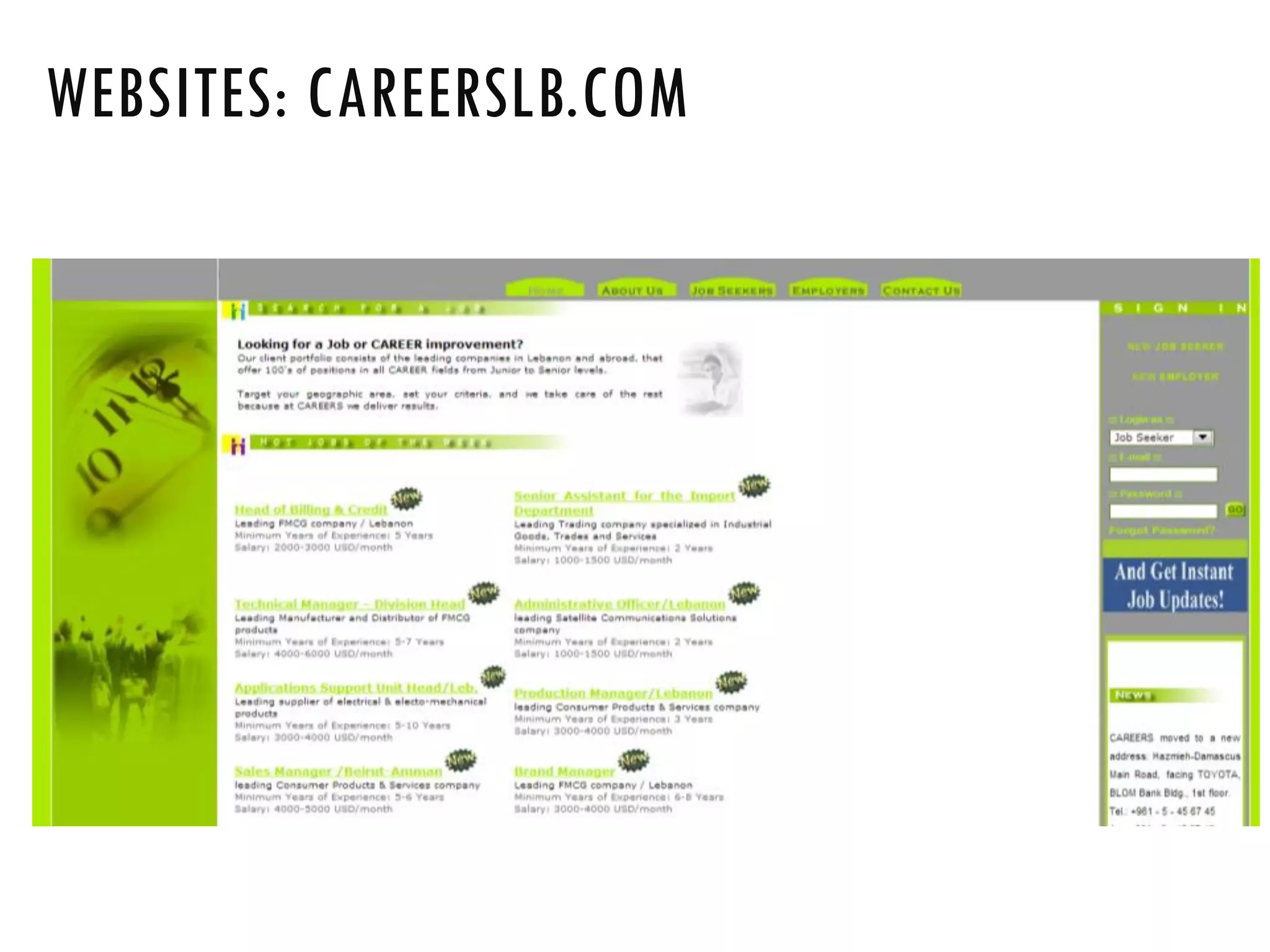 WEBSITES: CAREERSLB.COM
 