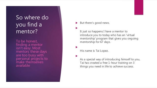 how to find a mentor online how to find mentors