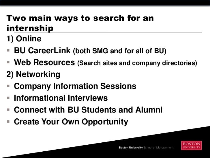 find an internship