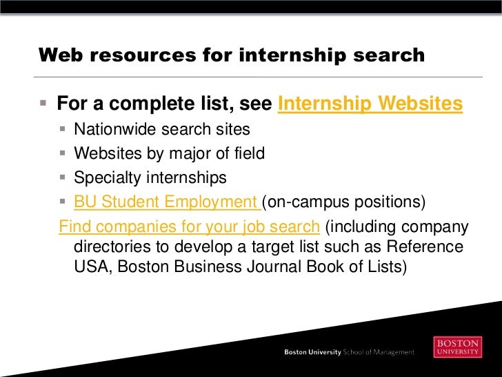 find an internship