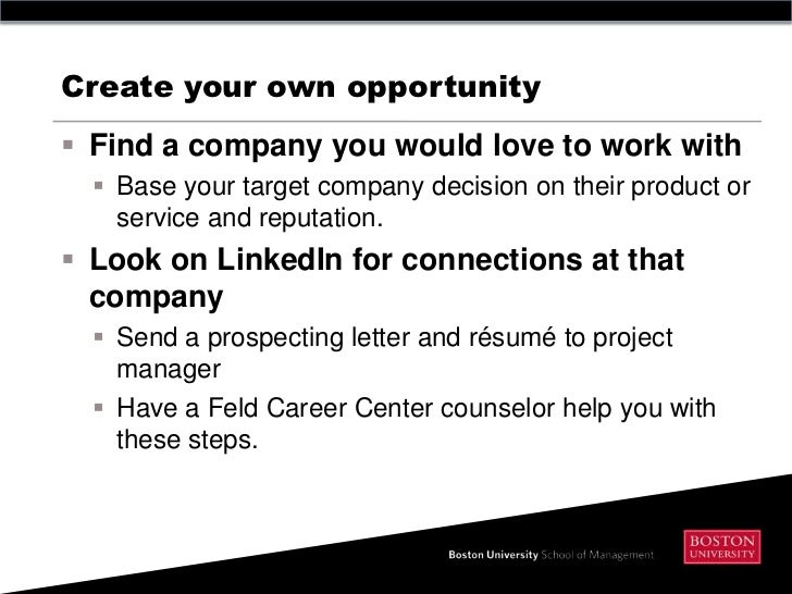 how to find interns
