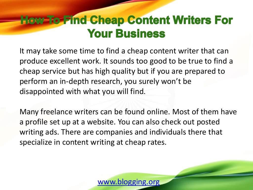 Content writer for website image