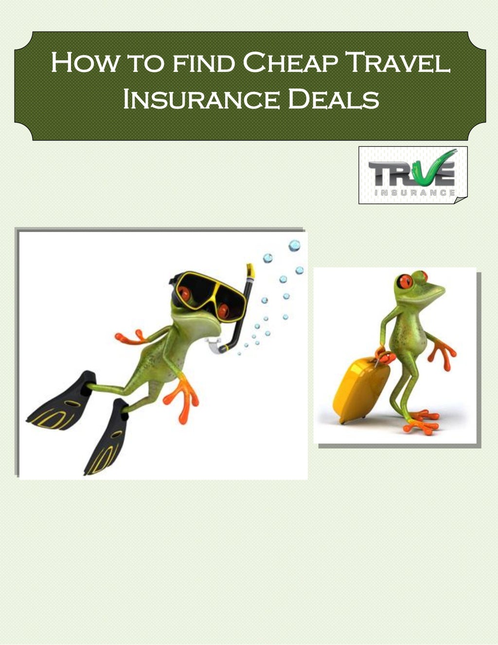 How to find cheap travel insurance deals