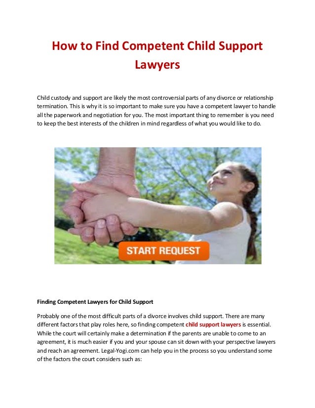 How to Find Competent Child Support Lawyers