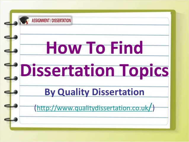 How to find a dissertation