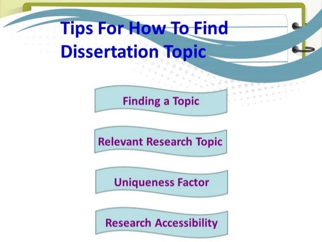 How to find a dissertation