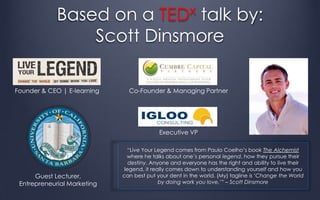 How to find & do work you love by scott dinsmore