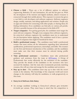 How to Find Entry Level Software Engineer Jobs | PDF | Job Market | Economy