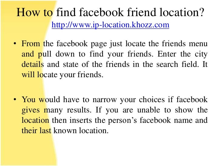 facebook search friends list by name and city