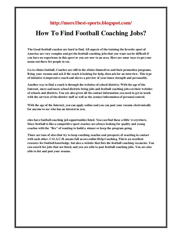 Find a Coaching Job (@FindCoachesJobs) | Twitter