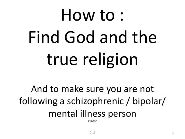 the true religion of god