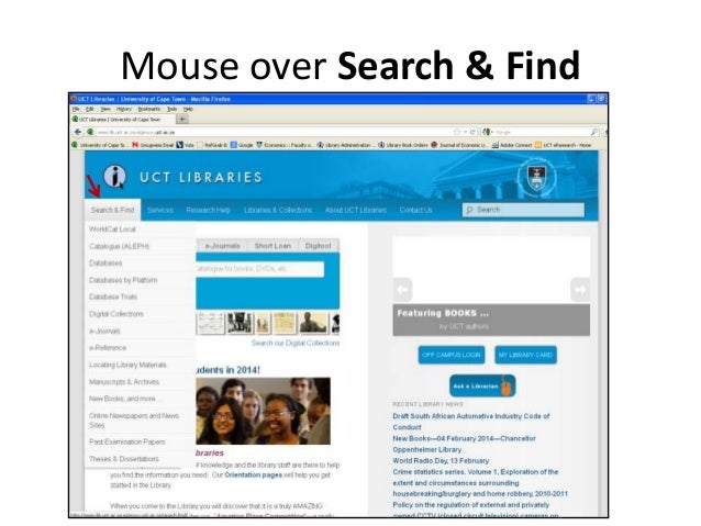 How To Find Journal Articles Using SA EPublications