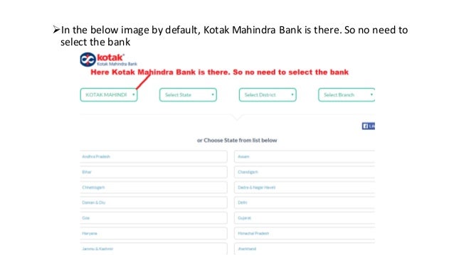 How To Find Kotak Mahindra Bank Ifsc Code 2702