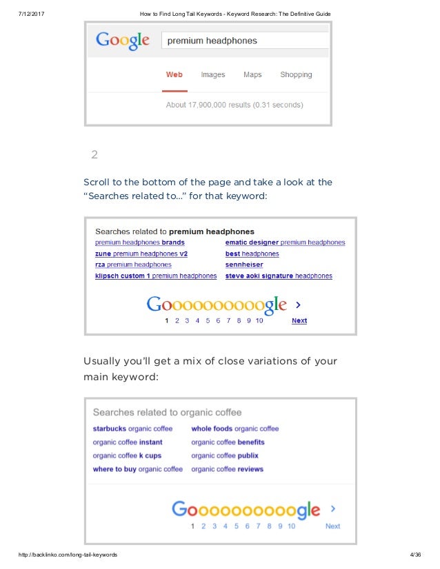 5 Way, How To Find Long Tail Keywords Research The