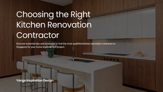 Best Kitchen Renovation Contractor in Singapore | PPT
