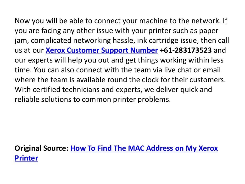 how to find my mac address printer