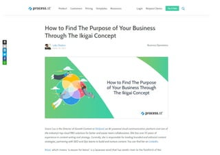 How to Find The Purpose of Your Business Through The Ikigai Concept.pdf