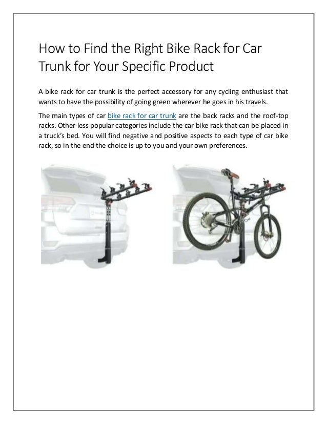 types of bike racks