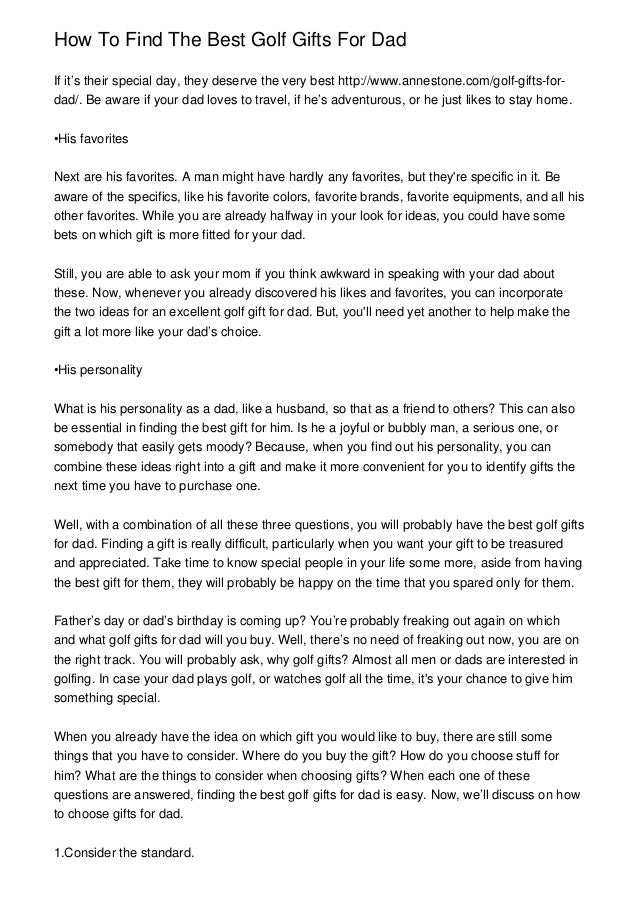 good things to do with your dad
