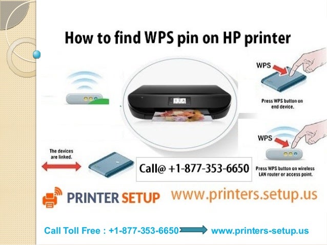 find wps pin on hp printer | 1-877-353-6650 | HP printer Setup