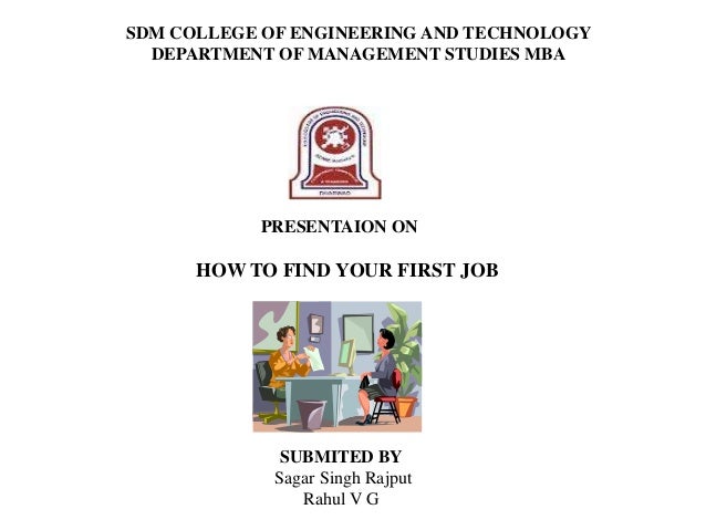 how to find a first job