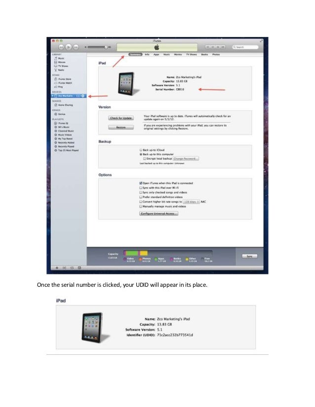 How to find your iphone/ipad device id (udid)
