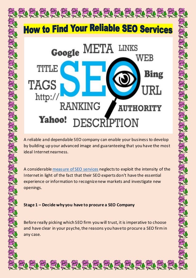 How to Find Your Reliable SEO Services