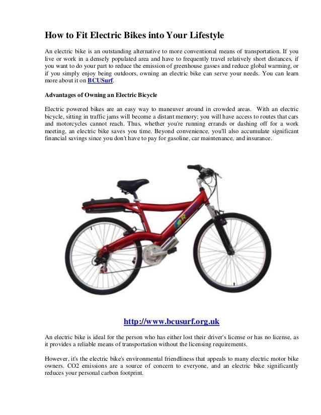 fitting electric motor to bicycle