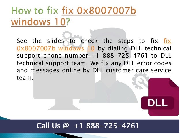How to fix 0x8007007b windows 10 call us @ +1 888 725-4761