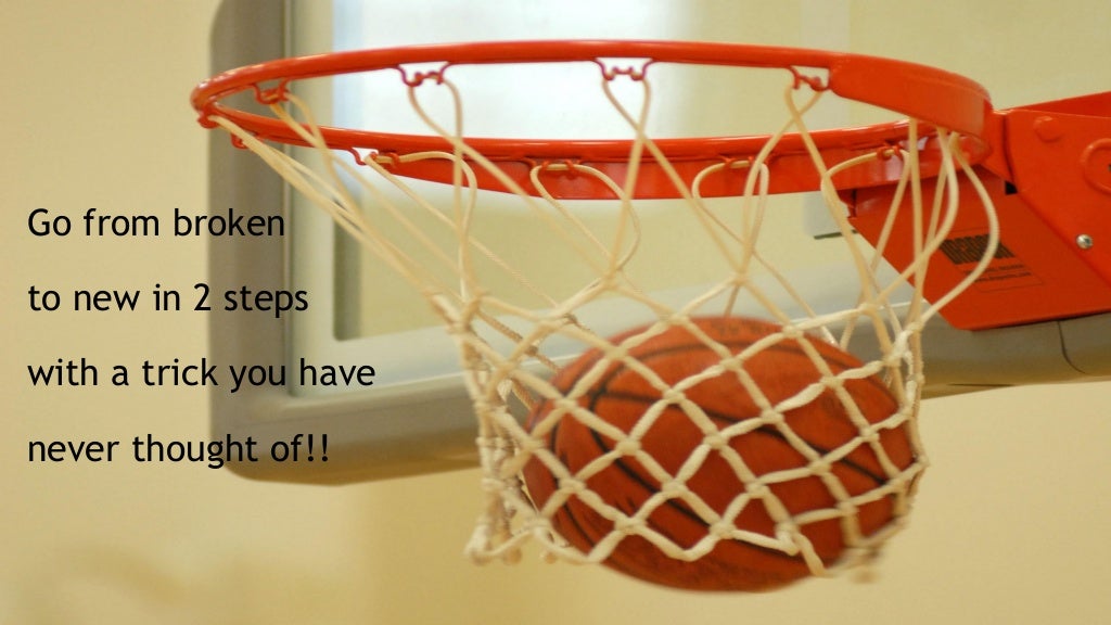 How to fix a basketball net