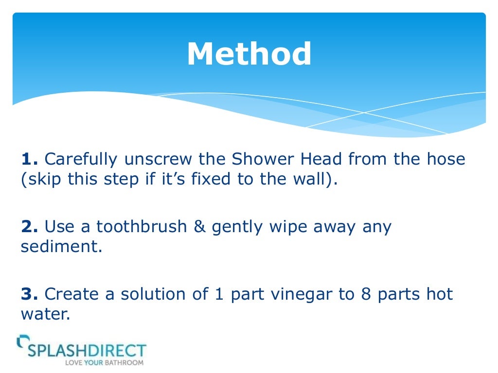 How to Fix a Clogged Shower Head